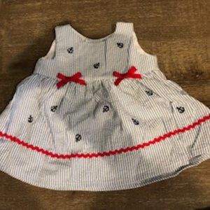 Nautical 3 Month Girl Dress